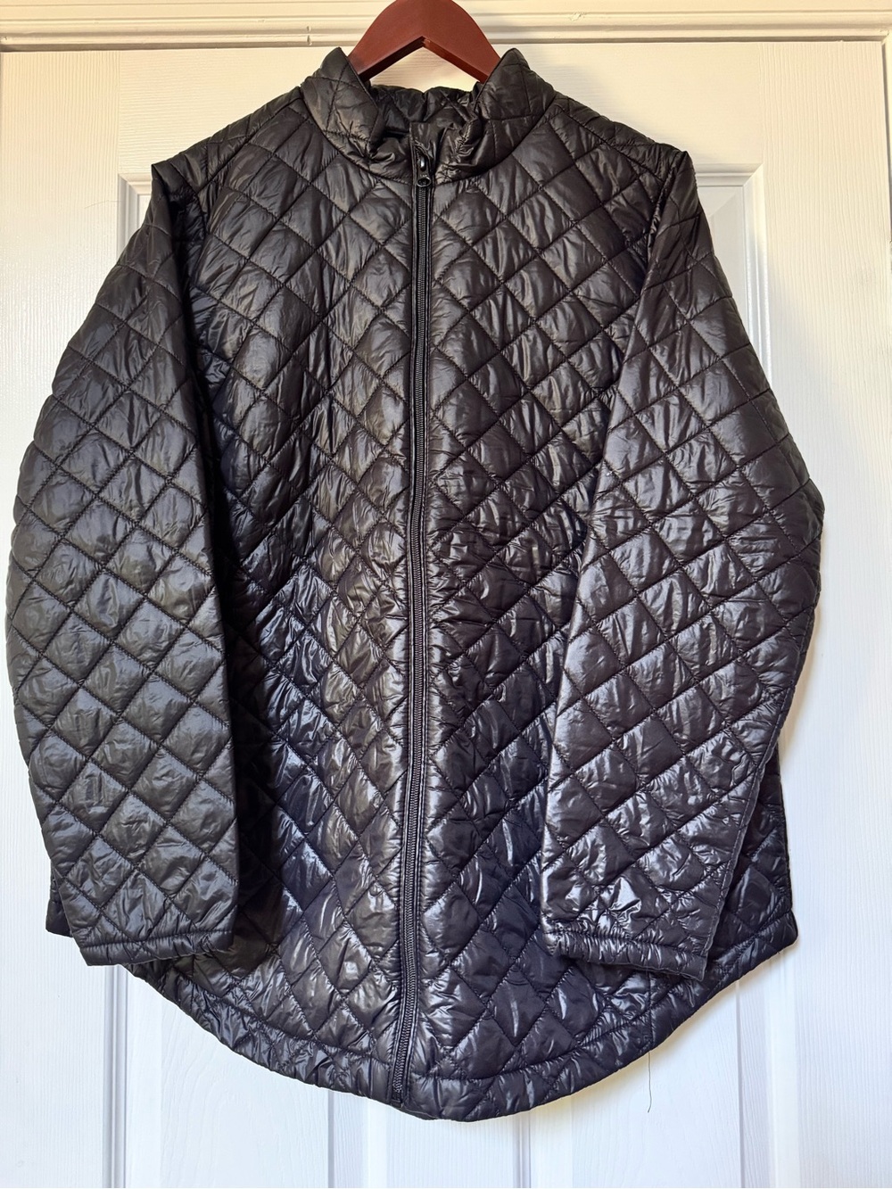 Torrid Black Quilt Puffer Jacket Size 0 Water/Wind Resistant Winter Coat